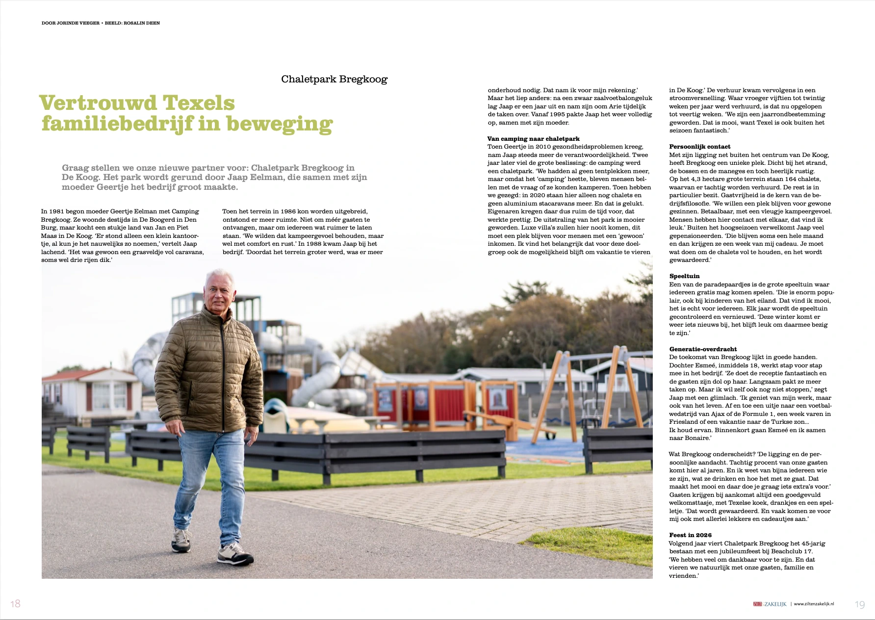 Vertrouwd Texels familiebedrijf in beweging, Zilt & Zakelijk, seite 1